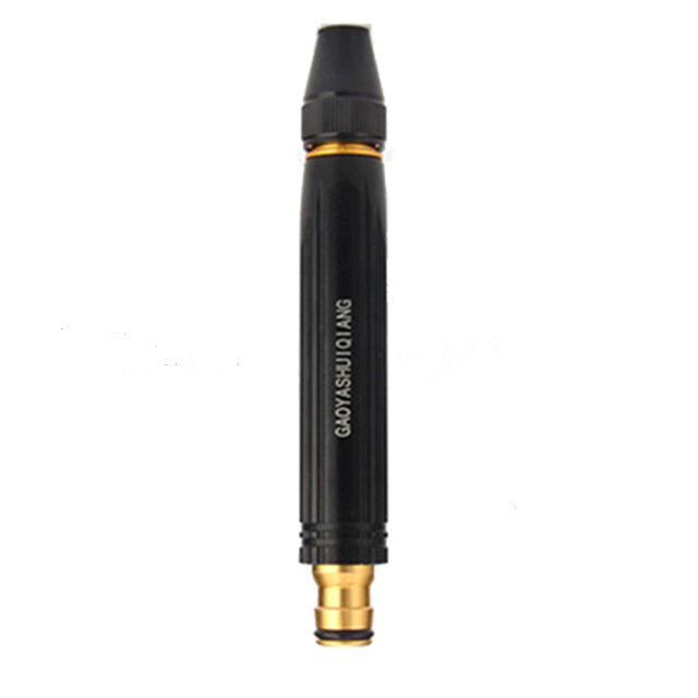 Adjustable High-Pressure Garden Spray Nozzle - Black