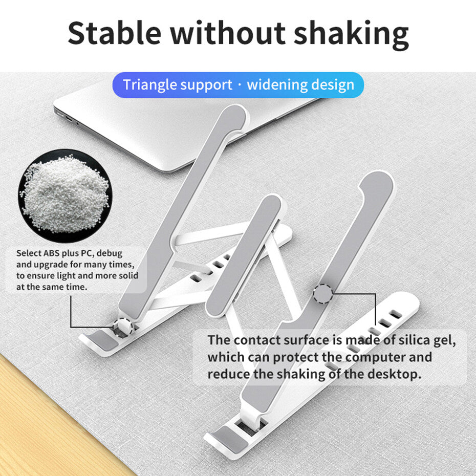 Foldable Adjustable Laptop Stand - 7 Height Levels