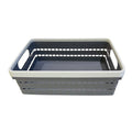 Woven Plastic Storage Basket with Handles - 23cm