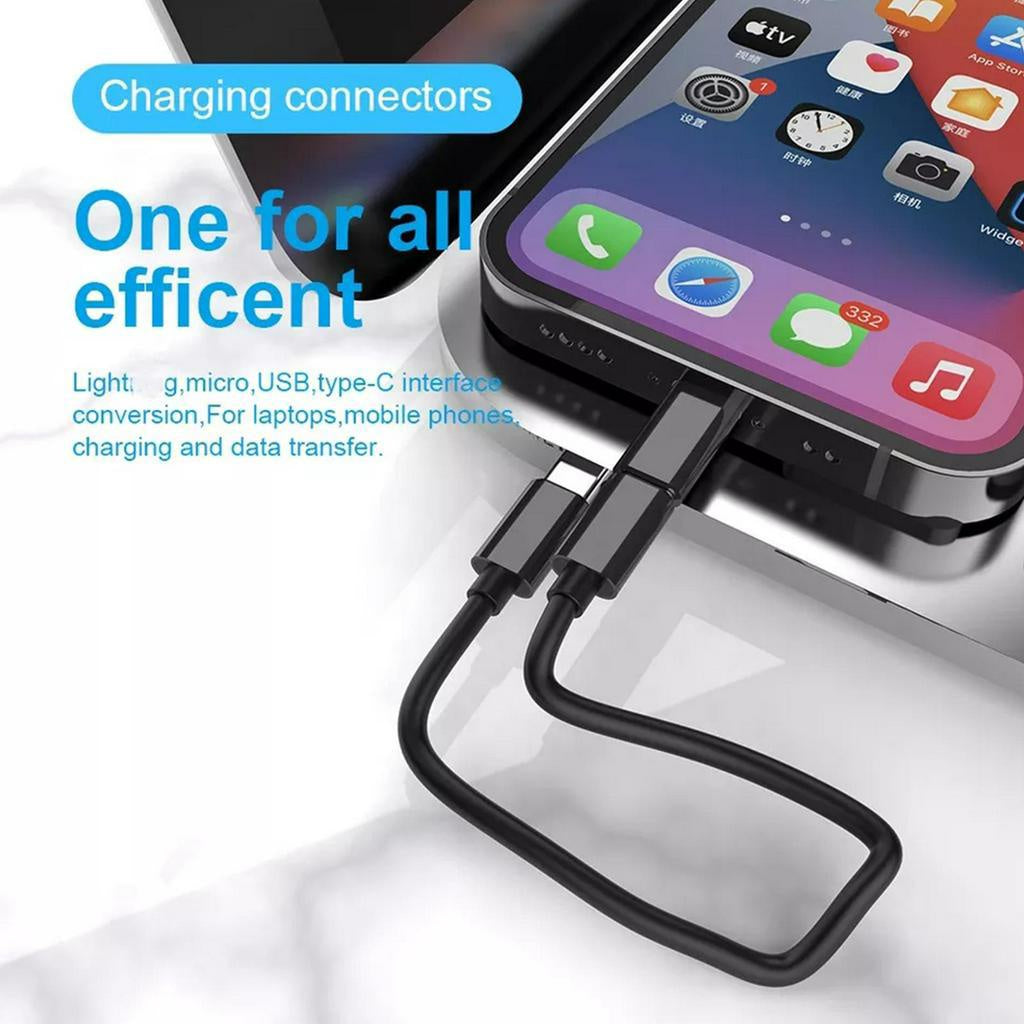 60W Charging Cable & Adapter Storage Box with Phone Stand