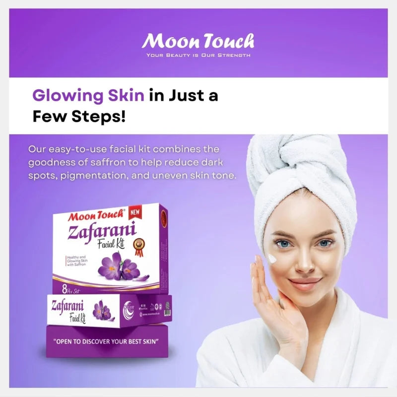 Moon Touch Zafrani Facial Kit - 8 Pieces