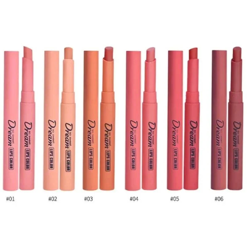 Hengfang Matte Dream Lipstick Set - 6 Pieces
