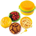 Hamburger-shaped kids lunch box