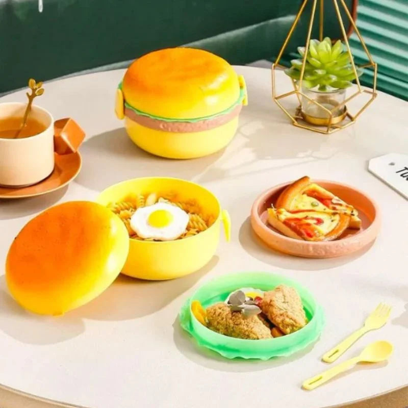 Hamburger Kids Lunch Box
