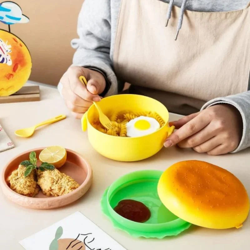 Hamburger Kids Lunch Box