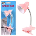 Portable mini clip-on LED book light for reading