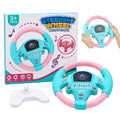 Interactive kids steering wheel driving toy with sound effects