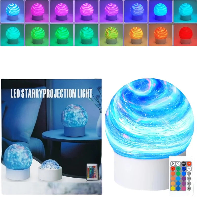 2-in-1 ocean wave and aurora projector