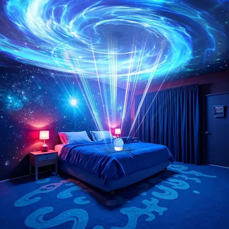 2-in-1 Ocean Wave & Aurora Projector