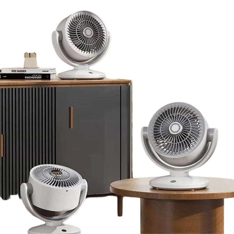 FT-905 rechargeable oscillating desktop fan with LED display