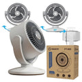 FT-905 rechargeable oscillating desktop fan with LED display
