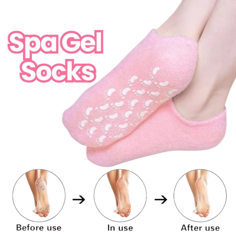 Reusable Silicone Spa Gel Socks