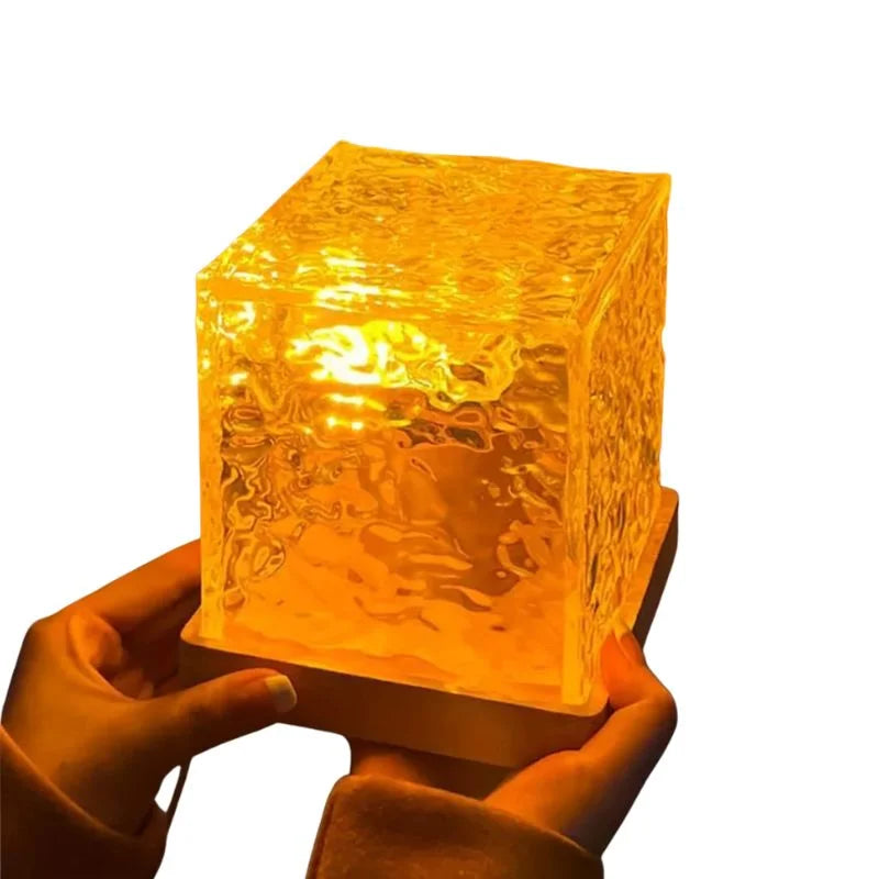 16-Color Crystal Cube Ripple Lamp