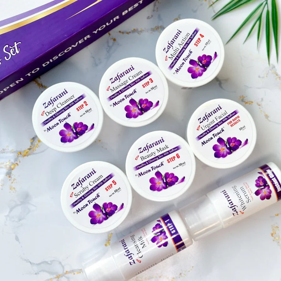 Moon Touch Zafrani Facial Kit - 8 Pieces