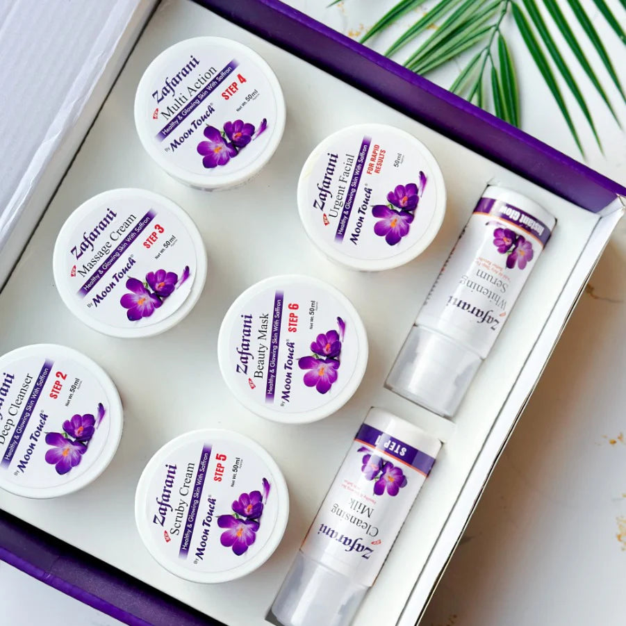Moon Touch Zafrani Facial Kit - 8 Pieces