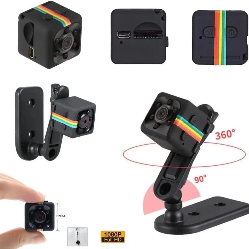 SQ11 mini HD 1080P camera with night vision and motion detection