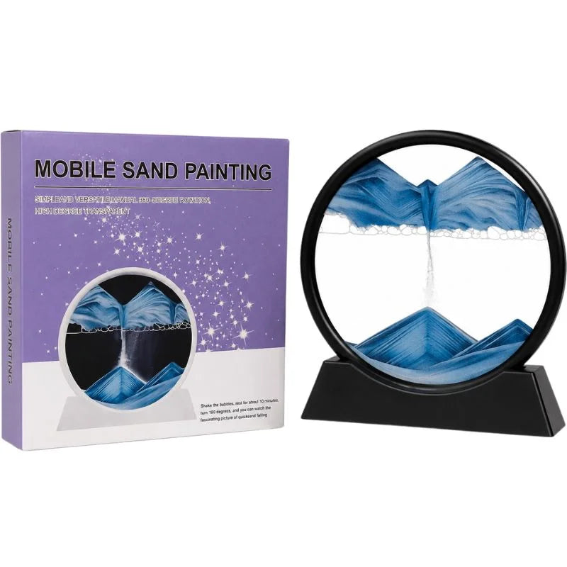 3D moving sand art picture with display stand