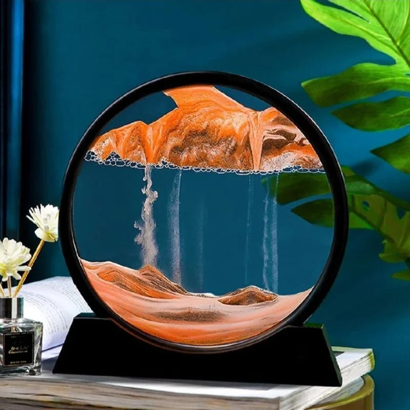 3D moving sand art picture with display stand