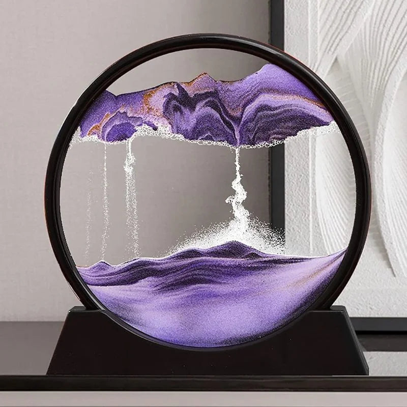 3D moving sand art picture with display stand