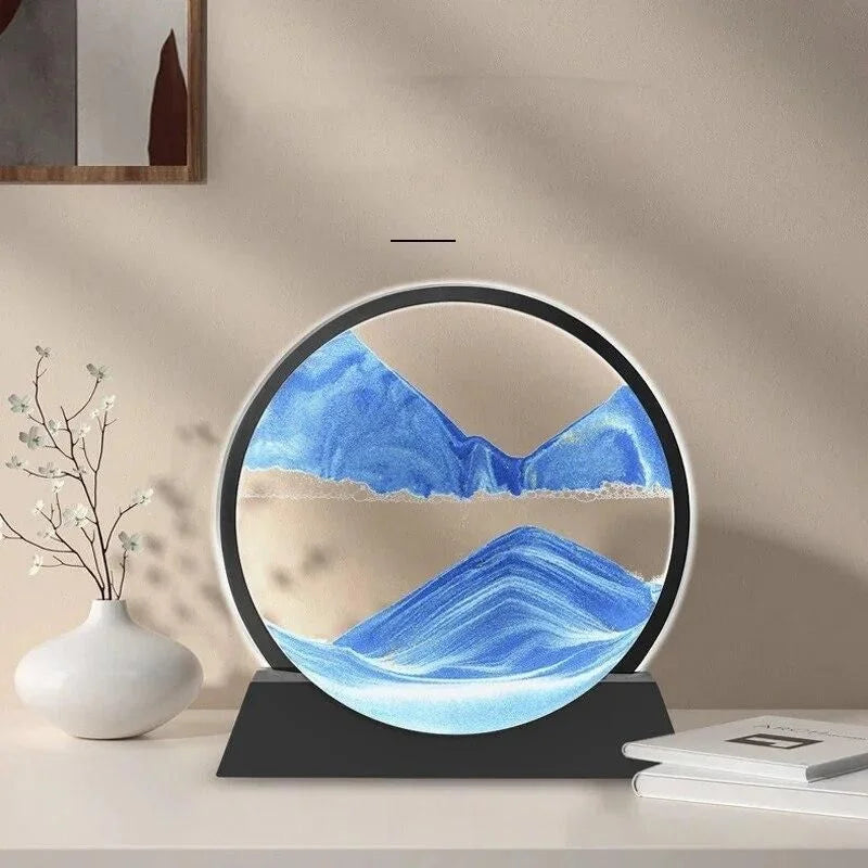 3D moving sand art picture with display stand