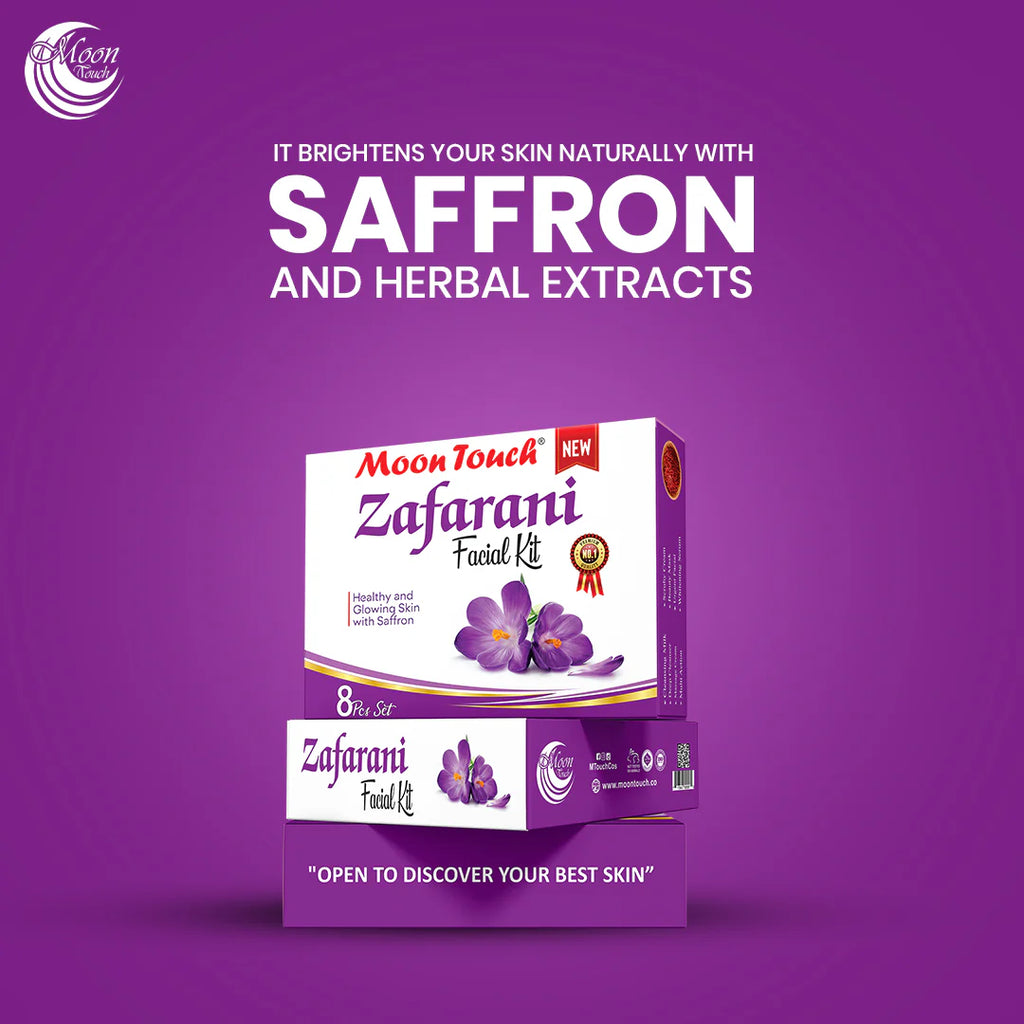 Moon Touch Zafrani Facial Kit - 8 Pieces