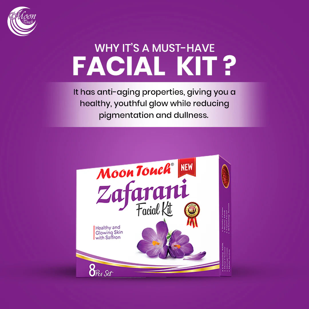 Moon Touch Zafrani Facial Kit - 8 Pieces