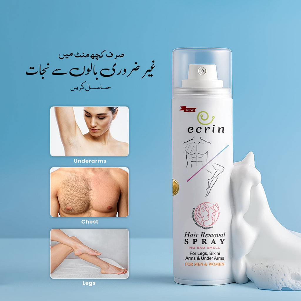 Ecrin Hair Removal Spray for underarms chest and legs