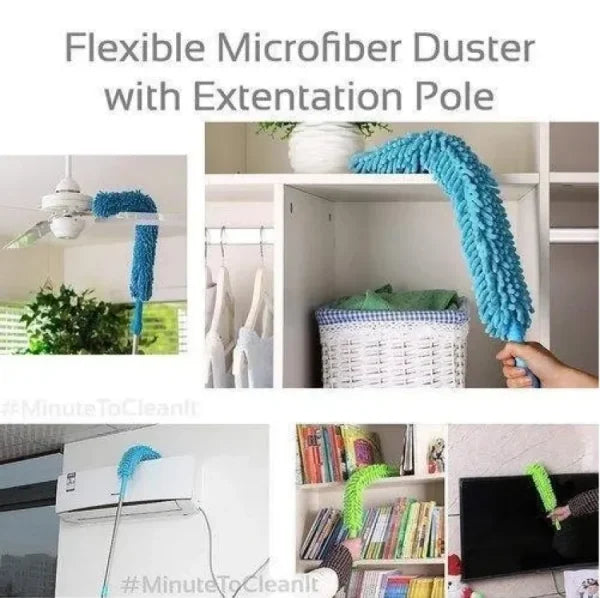 Flexible Microfiber Duster with Telescopic Handle