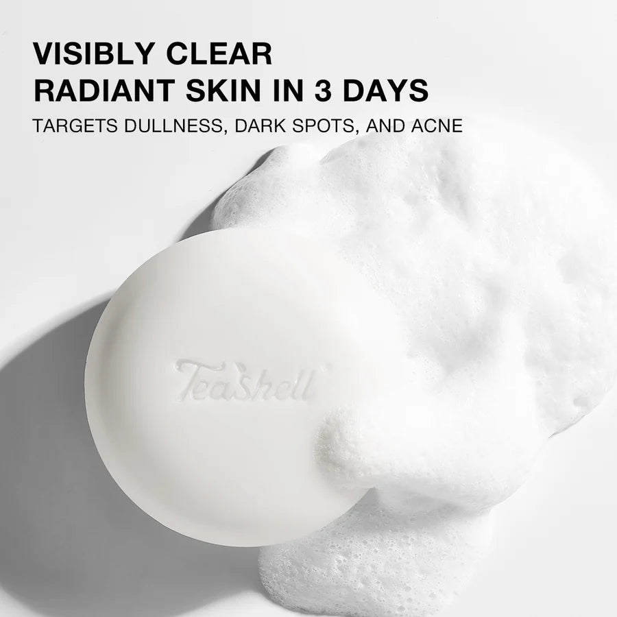 TeaShell soap bar with cleansing lather