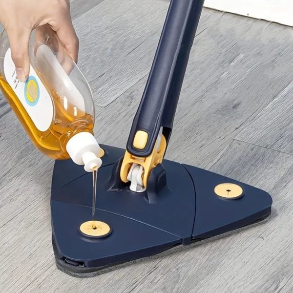 360° Rotatable Triangle Mop with Self-Wringing Handle