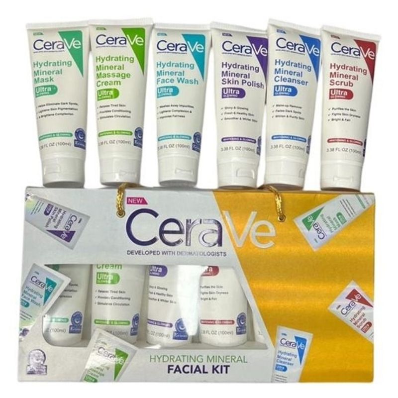 CeraVe Hydrating Mineral Facial Kit - 6 Pieces