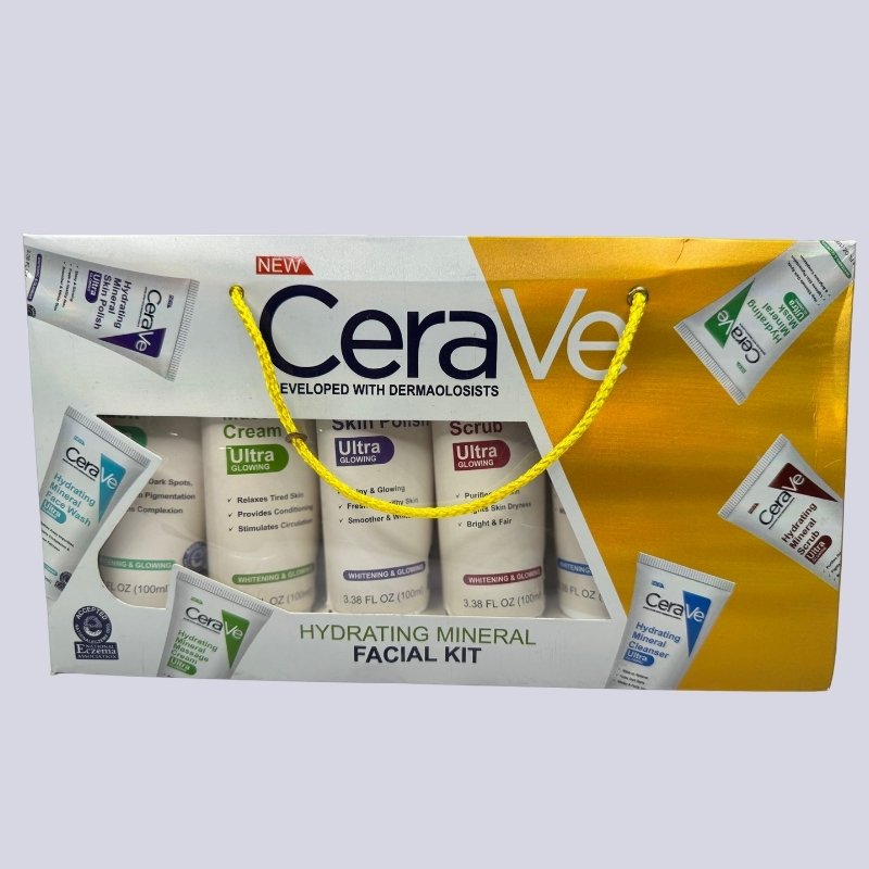 CeraVe Hydrating Mineral Facial Kit - 6 Pieces