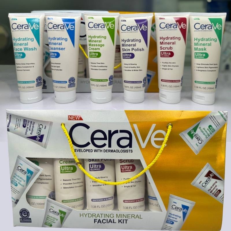 CeraVe Hydrating Mineral Facial Kit - 6 Pieces