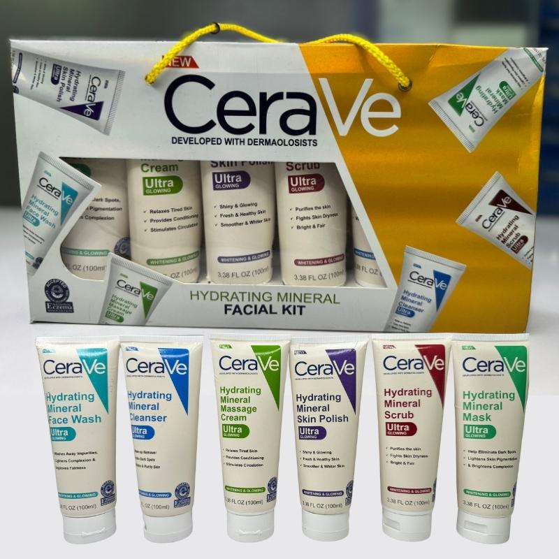 CeraVe Hydrating Mineral Facial Kit - 6 Pieces