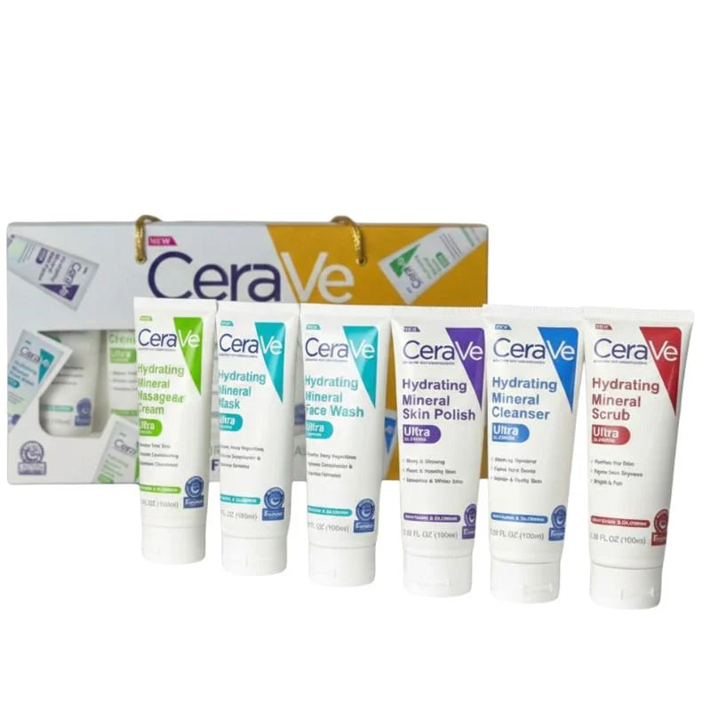 CeraVe Hydrating Mineral Facial Kit - 6 Pieces