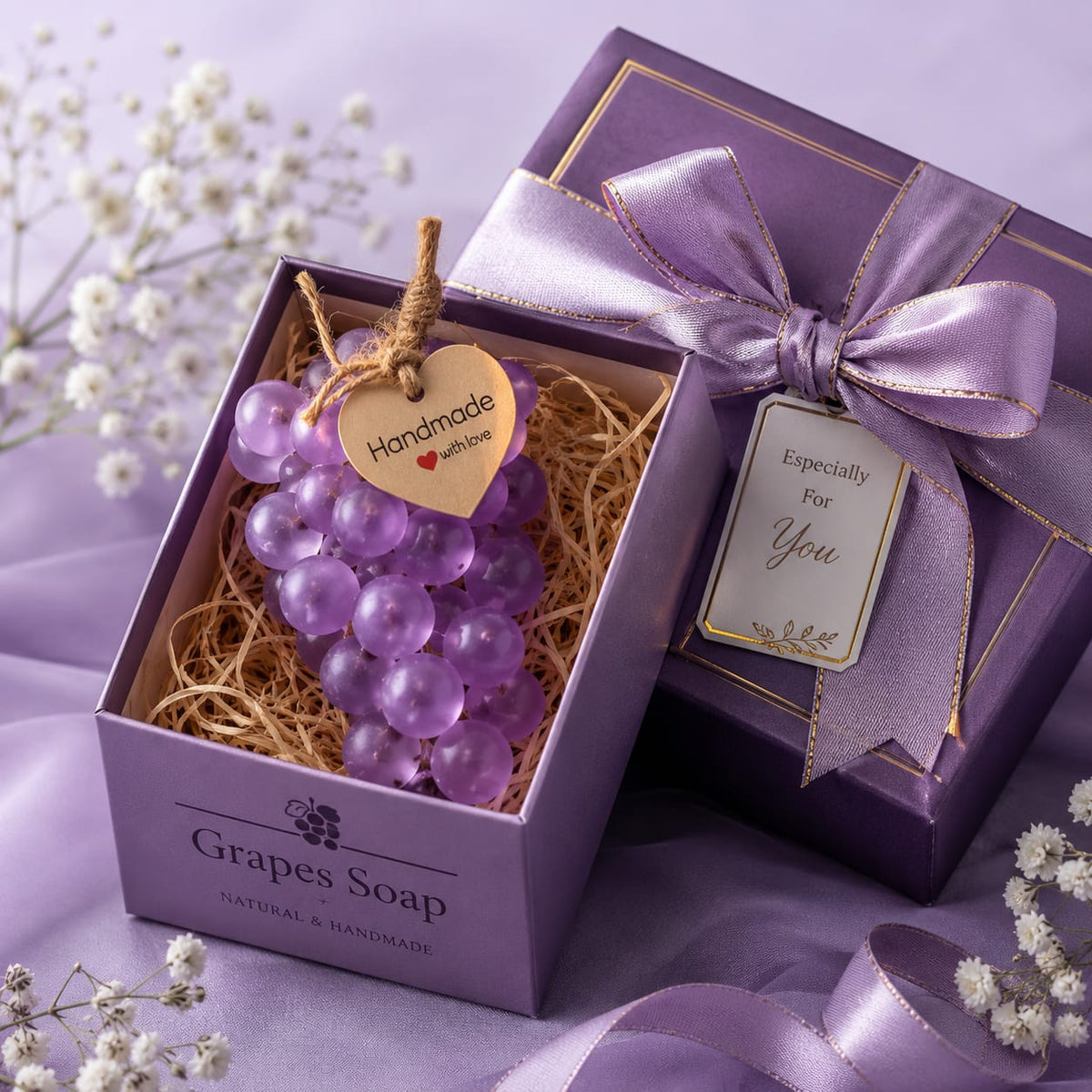 Instant Glow Organic Vinora Grapes Soap retail box
