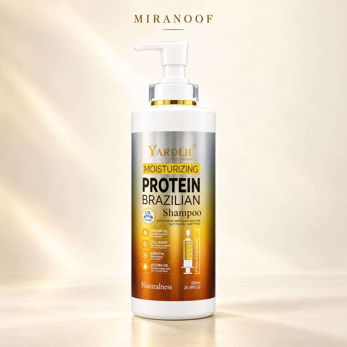 Yardlie Moisturizing Protein Brazilian Shampoo 750ml bottle