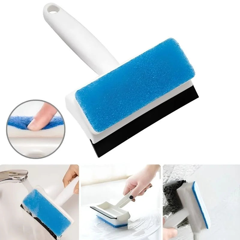 2-in-1 window and glass cleaner squeegee
