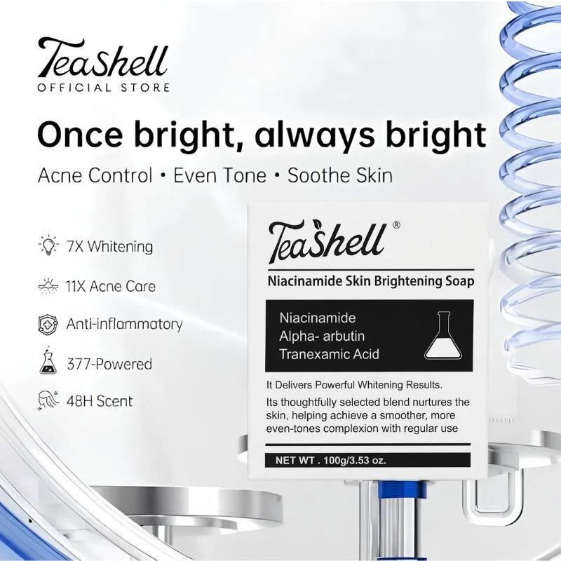TeaShell Niacinamide Brightening Soap - 100g