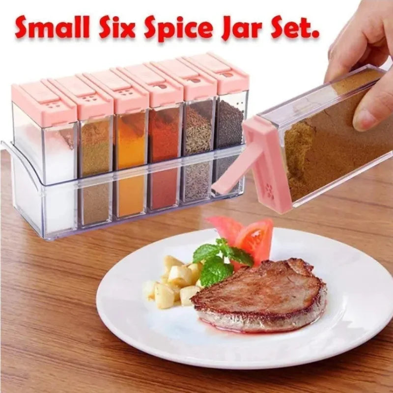 6-Piece Spice Jar Dispenser Set