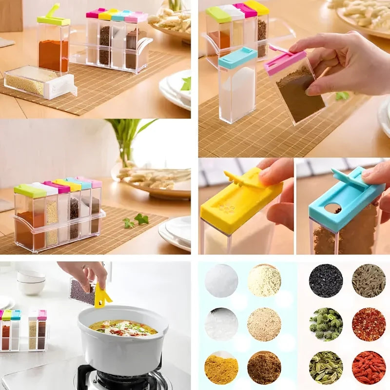6-Piece Spice Jar Dispenser Set