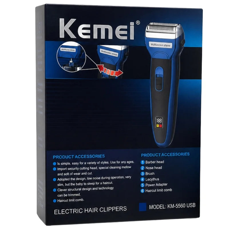 Kemei KM-5560 Rechargeable Hair Clipper