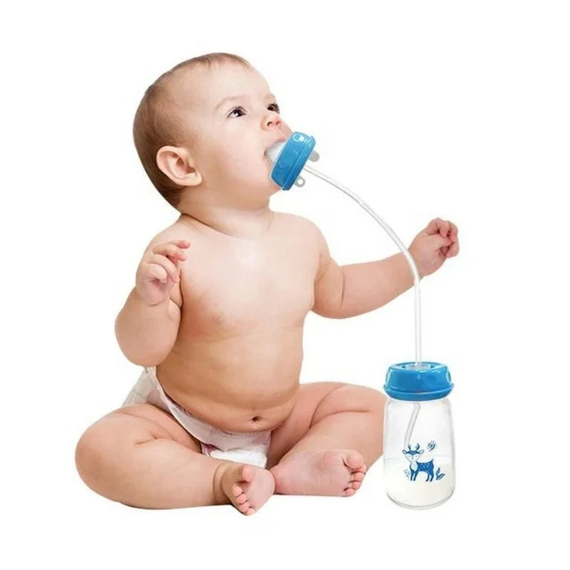 Baby Feeding Bottle with Silicone Straw - 240ml