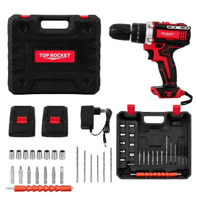 TOP ROCKET 48V cordless drill kit