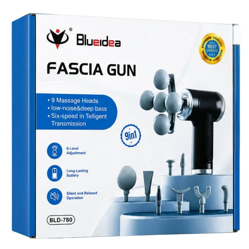 Blueidea BLD-780 Massage Gun - 9 Heads, 6 Speeds