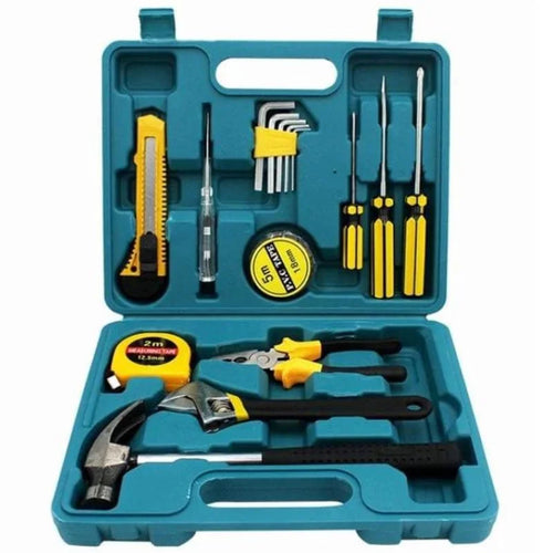 12-in-1 home tool kit with storage box
